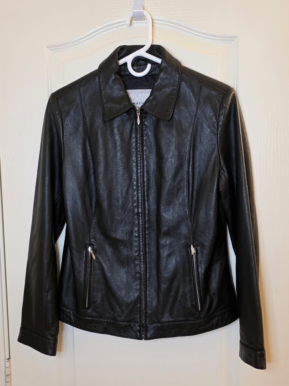 Vintage 90s Wilsons Leather Maxima Genuine Leather Jacket | Women's Medium | Thi